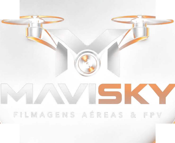 Logótipo Mavisky — filmagens aéreas e FPV